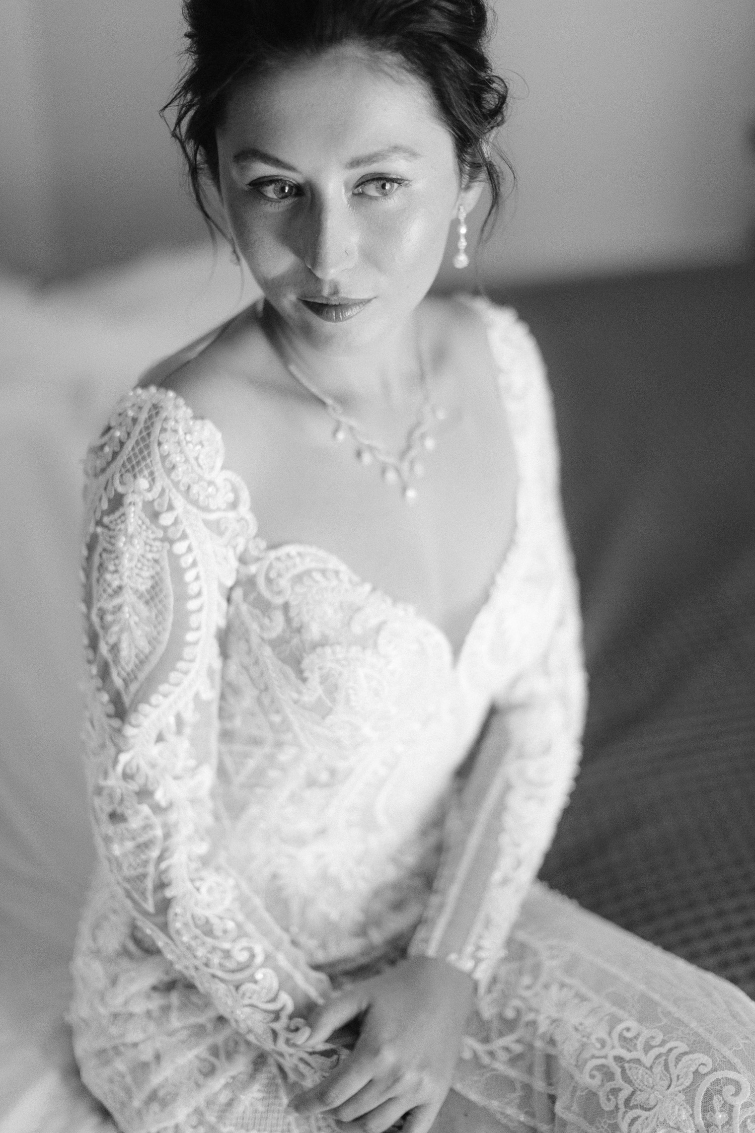 Timeless, fine art bridal portrait photography in Greece